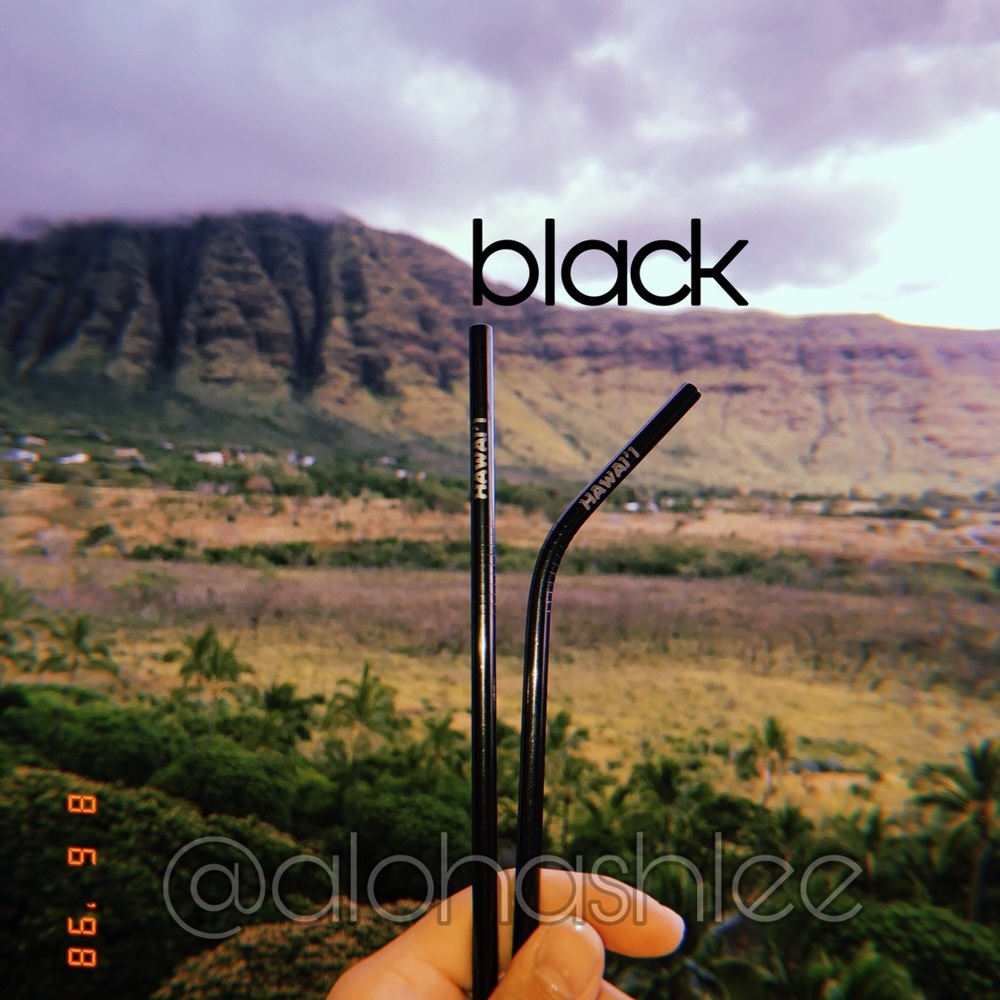 Black reusable straw 😊